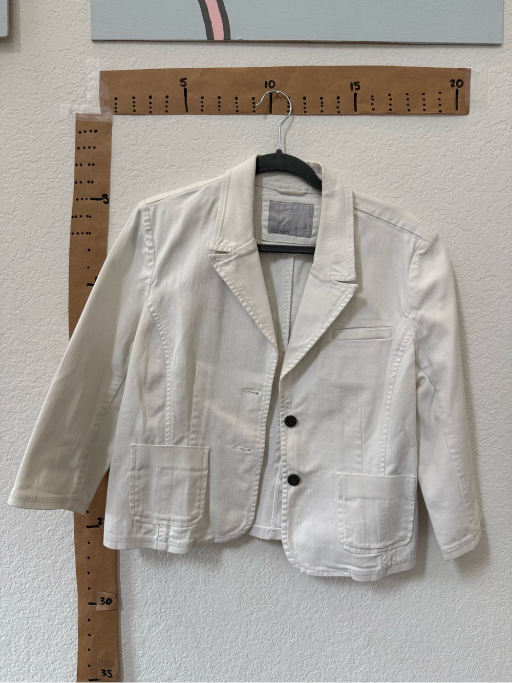 Women’s Cream Casual Blazer Jacket - Classic Two-Button